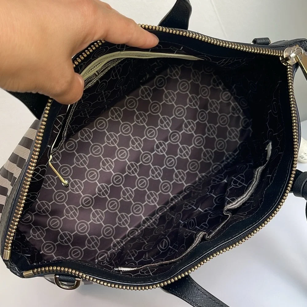 HENRI BENDEL Centennial Stripe Satchel Bag